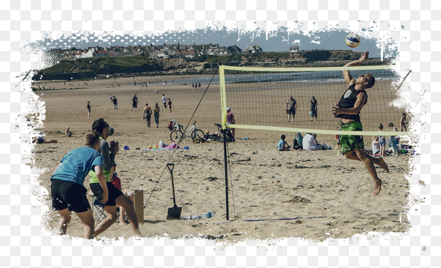 Beach Volleyball, HD Png Download - volleyball net png