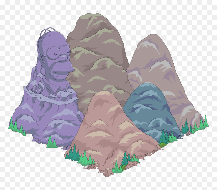 Roscoe Unlock Pix - Homerlaya, HD Png Download - mountain outline png