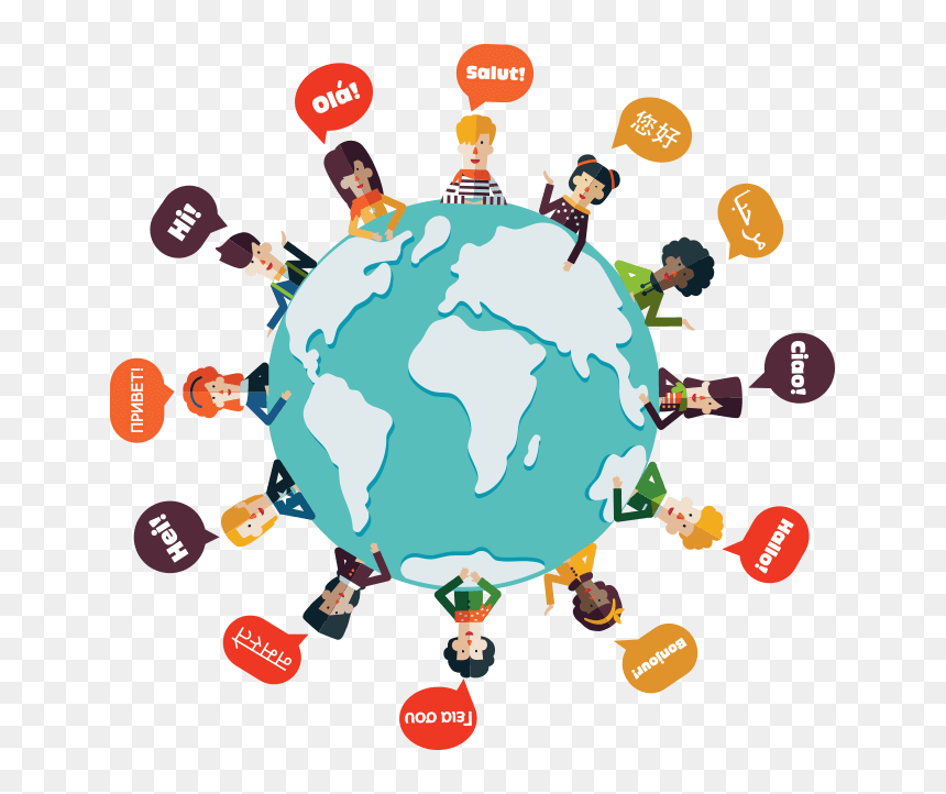 Identifying Low And High Context Communication Part - People Around The World Cartoon, HD Png Download - communication png