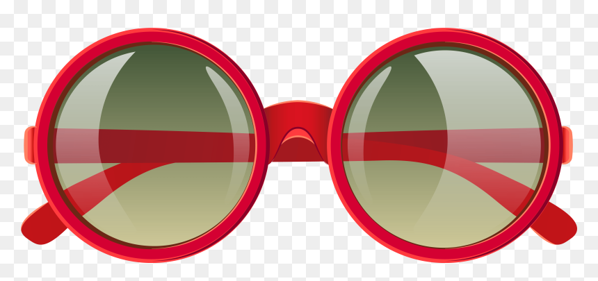 Red Glasses Cliparts - Cute Sunglasses Clipart Png, Transparent Png - spectacles vector png