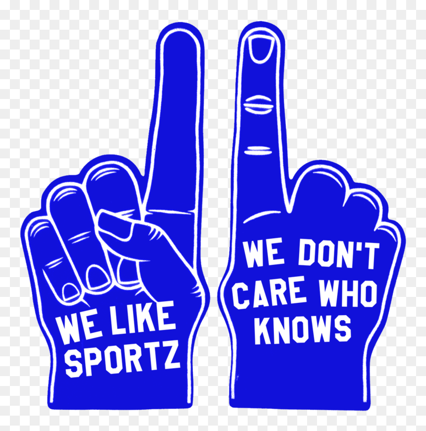 We Like Sportz Foam Finger-the Lonely Island Store - Foam Finger, HD Png Download - foam finger png