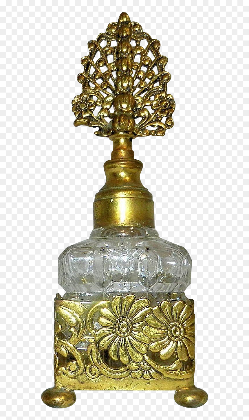 Transparent Gold Overlay Png - Antique Perfume Bottle Png Transparent, Png Download - vintage overlay png