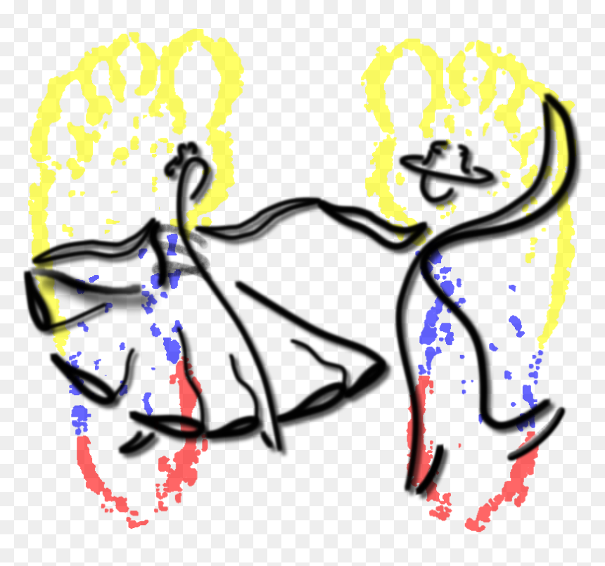 Agrupación Folklórica Ramadew Huellas De Colombia - Folk Dance Clipart Png, Transparent Png - colombia png