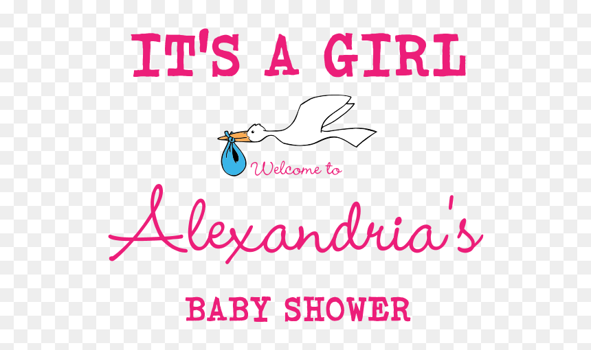 It"s A Girl Banner Png, Transparent Png - it's a girl png