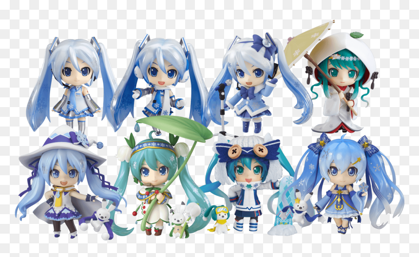 Snow Miku All Years, HD Png Download - miku png