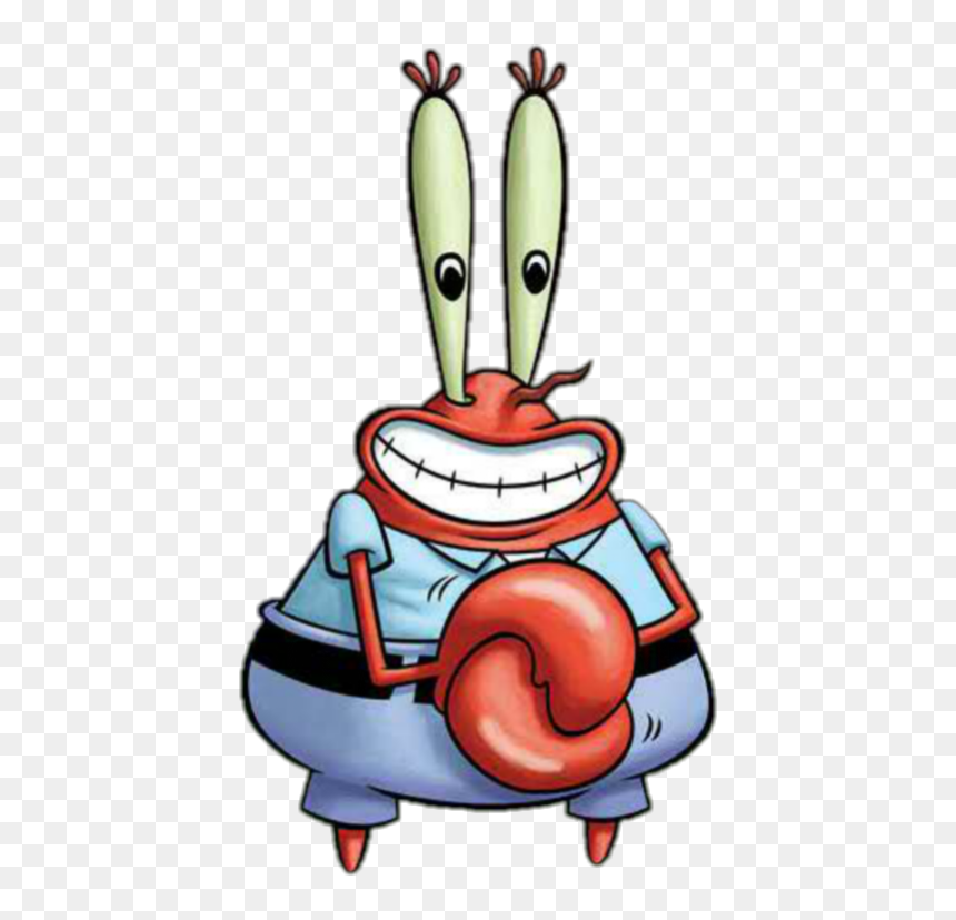 Spongebob Squarepants Pilot A Mini Movie Clipart , - Mr Krabs Png, Transparent Png - spongebob licking png