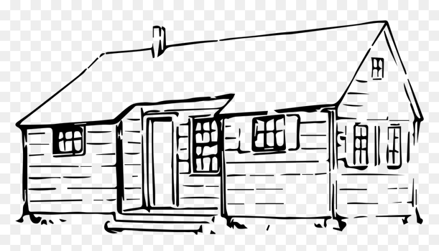 Cartoon Log Cabin Drawing, HD Png Download - cabin png