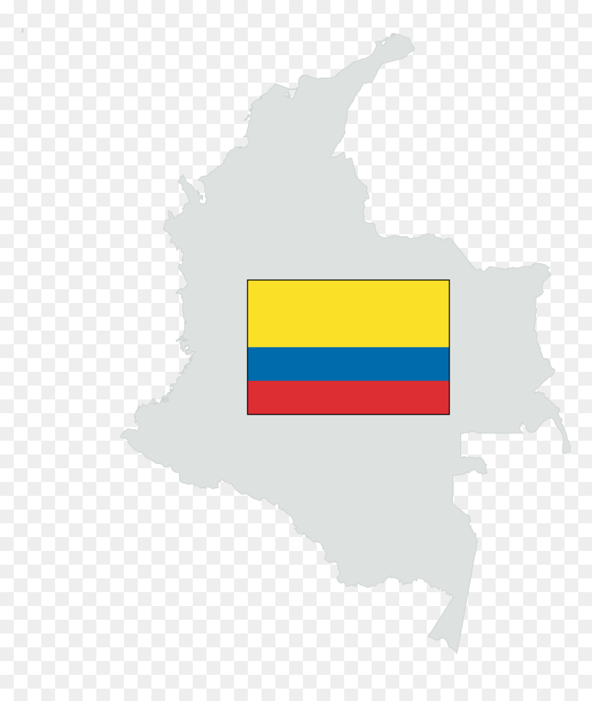 Colombia Map, HD Png Download - colombia png