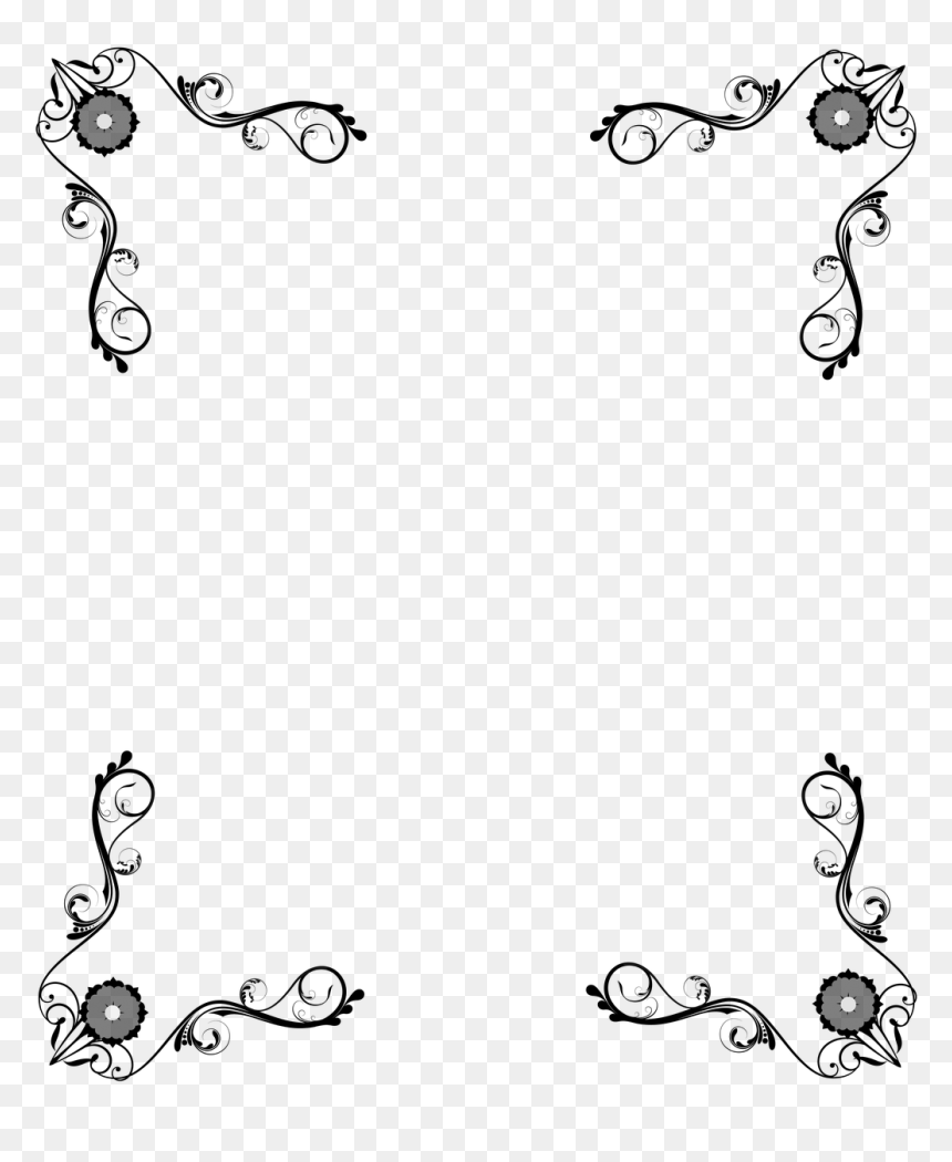 Line Art, HD Png Download - victorian frame png