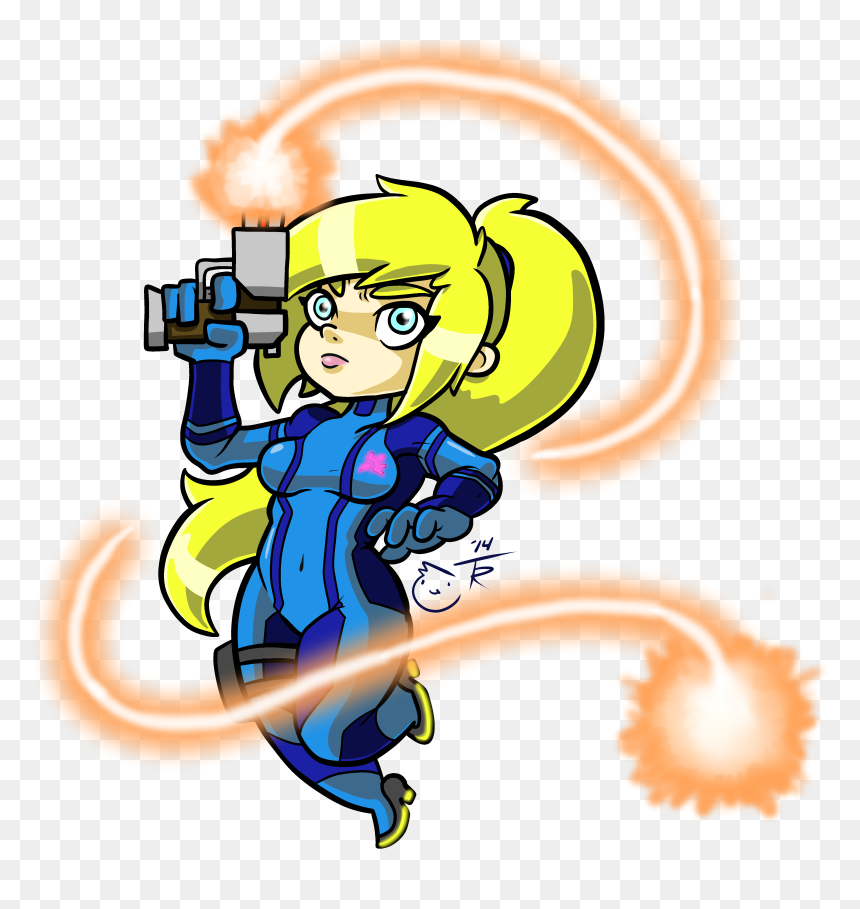 Chibi Zero Suit - Zero Suit Samus Chibi, HD Png Download - zero suit samus png