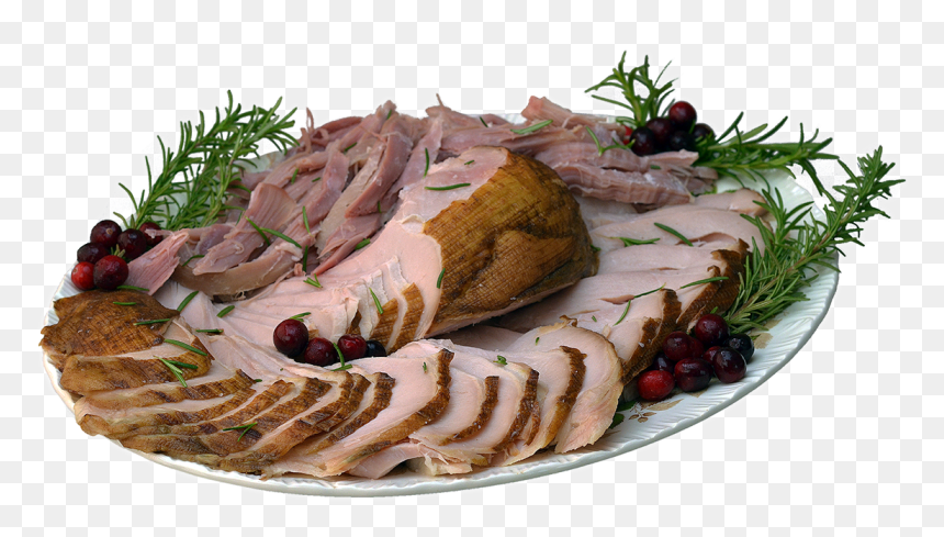 Meat Platter For Christmas, HD Png Download - cooked turkey png