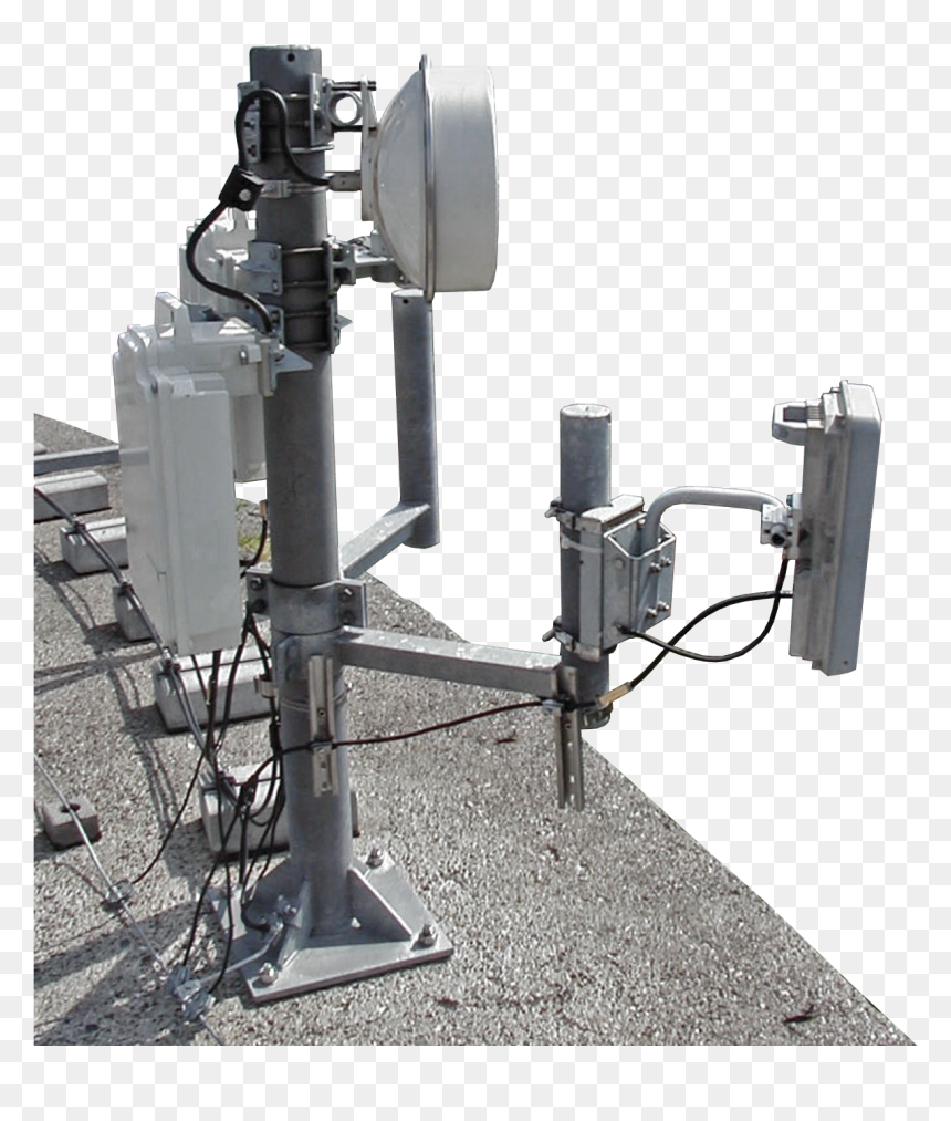 Concrete Mounted Galvanised Pole For Rooftop - Machine Tool, HD Png Download - rooftop png