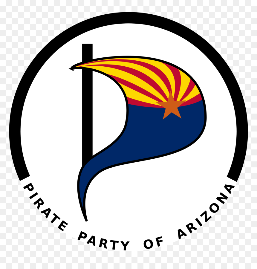 Pirate Party Of Arizona Logo Clip Arts - Arizona, HD Png Download - arizona logo png