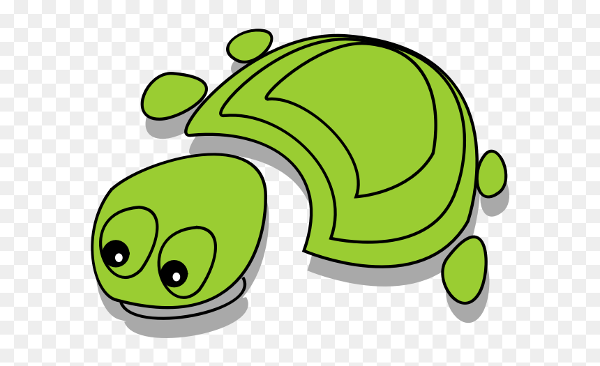 Green Tortoise - Tortoise Cartoon, HD Png Download - tortoise png