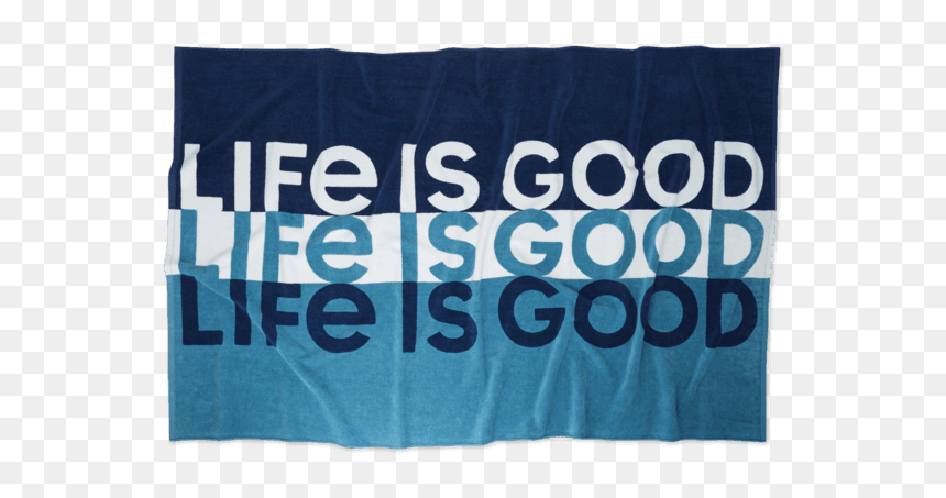 Life Is Good Stripe Beach Towel - Beach Towel, HD Png Download - beach towel png