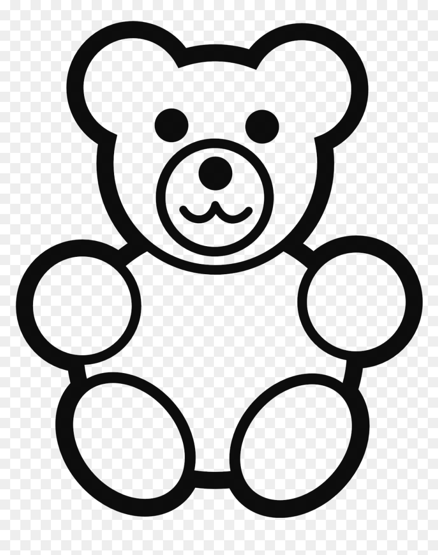 Soft Toys Dry Cleaning - Teddy Bear Coloring Page, HD Png Download - soft toys png
