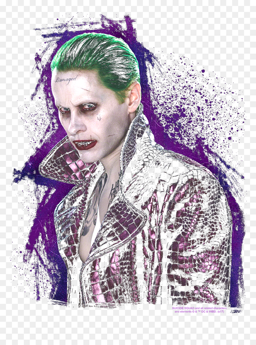 Suicide Squad Joker Stare Women"s T-shirt - Suicide Squad Element Png, Transparent Png - suicide squad png