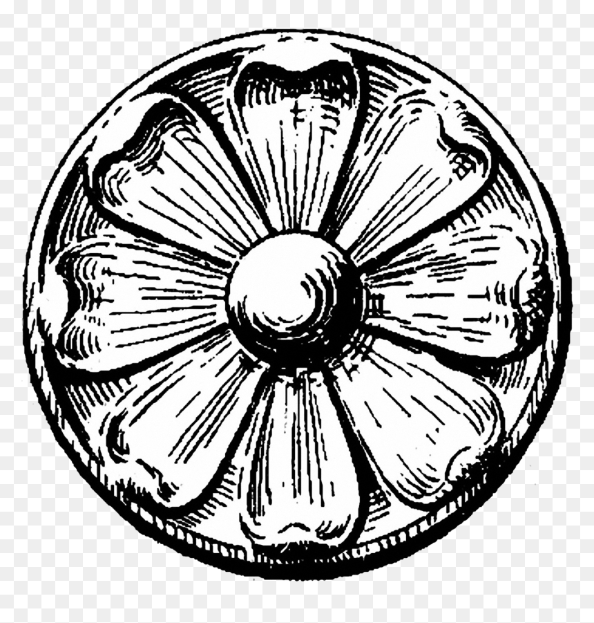 Architectural Flower Png Transparency - Round Art Design, Transparent Png - vintage overlay png