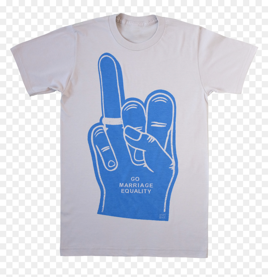 Marriage Equality Foam Hand T-shirt - Active Shirt, HD Png Download - foam finger png