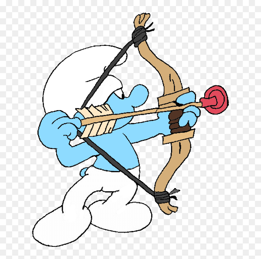 Transparent Archery Png - Archer Clumsy Smurf, Png Download - archery png