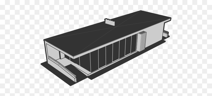 Roof Clipart - Flat Roof Black And White, HD Png Download - rooftop png