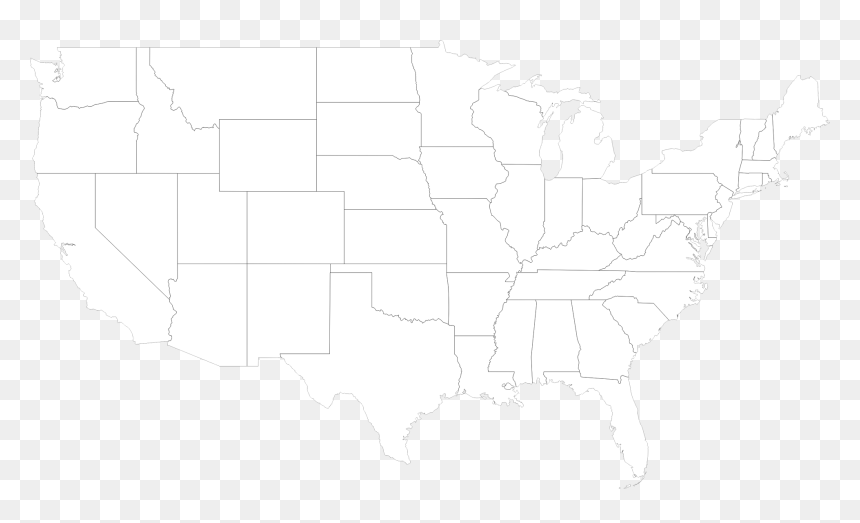 United States Clipart Outline - Many People Die A Day Of Heart Disease, HD Png Download - washington state outline png