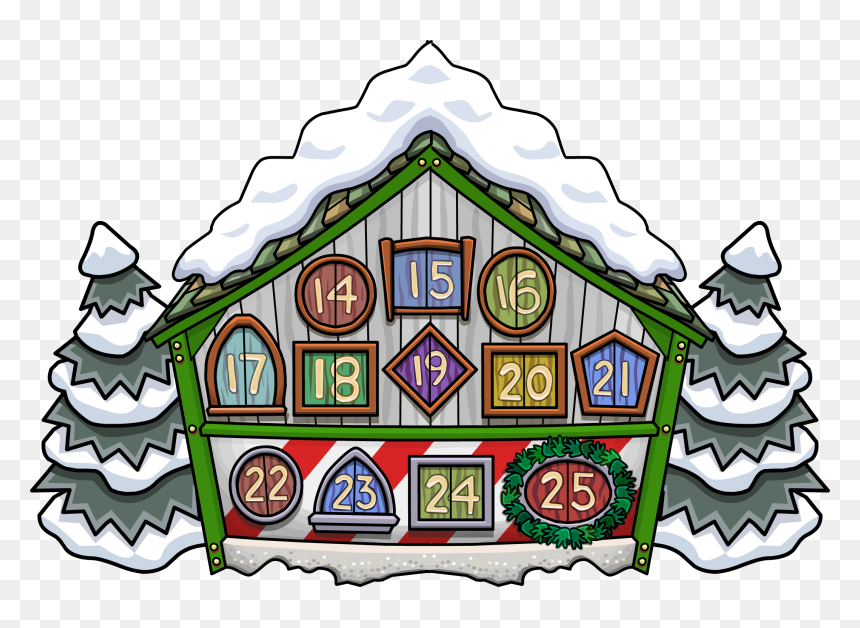 Club Penguin Rewritten Wiki - Advent Calendar, HD Png Download - calender png