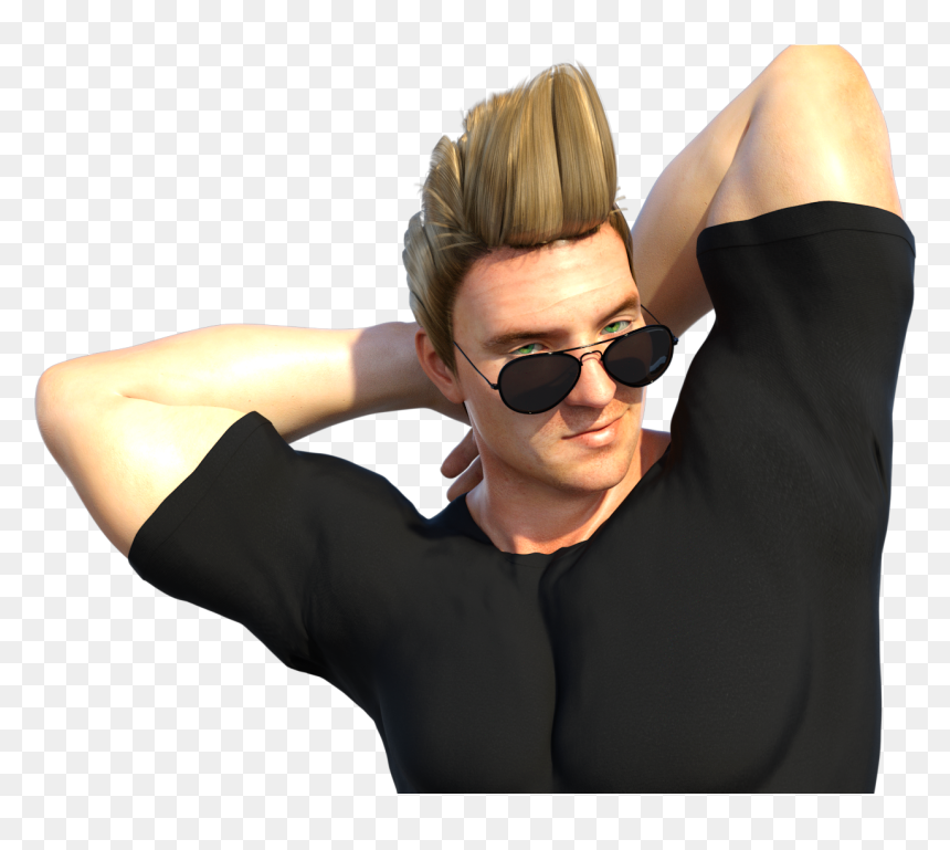 Byron As Johnny Bravo - Photo Shoot, HD Png Download - johnny bravo png