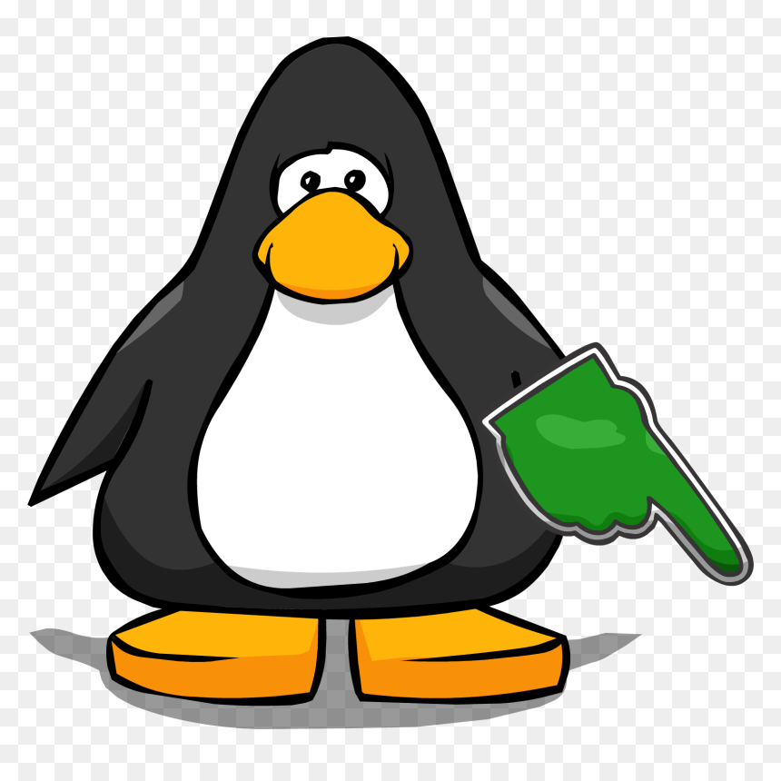 Club Penguin Wiki - Club Penguin Penguin Colors, HD Png Download - foam finger png