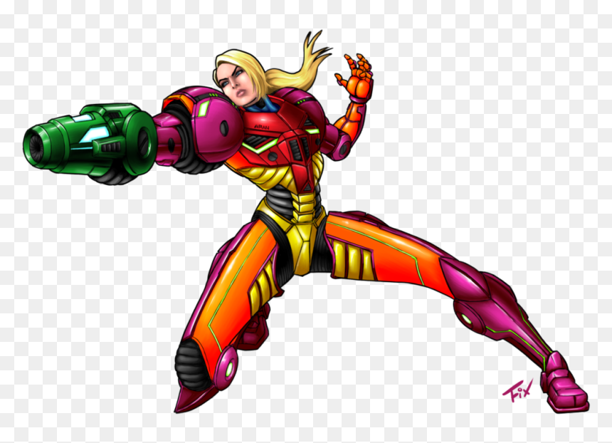 Super Samus Gravaria Power Suit Zero By Monsieurtoad - Samus Power Suit, HD Png Download - zero suit samus png