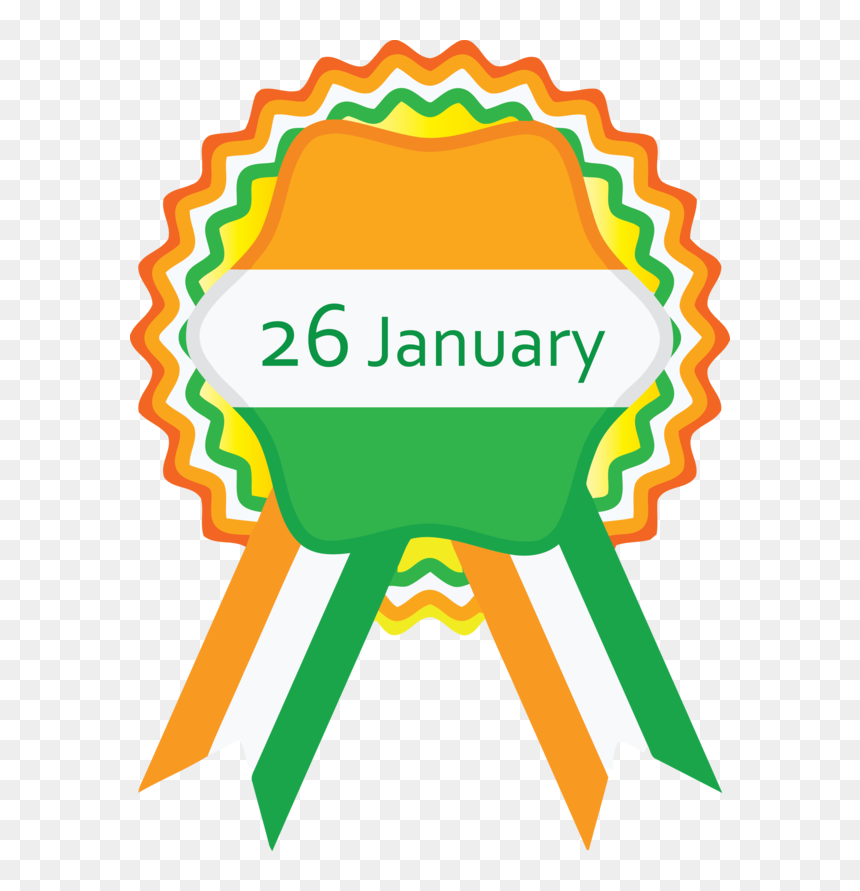 Transparent India Republic Day Green Line For Happy - Tiranga Sticker Png, Png Download - republic day png images