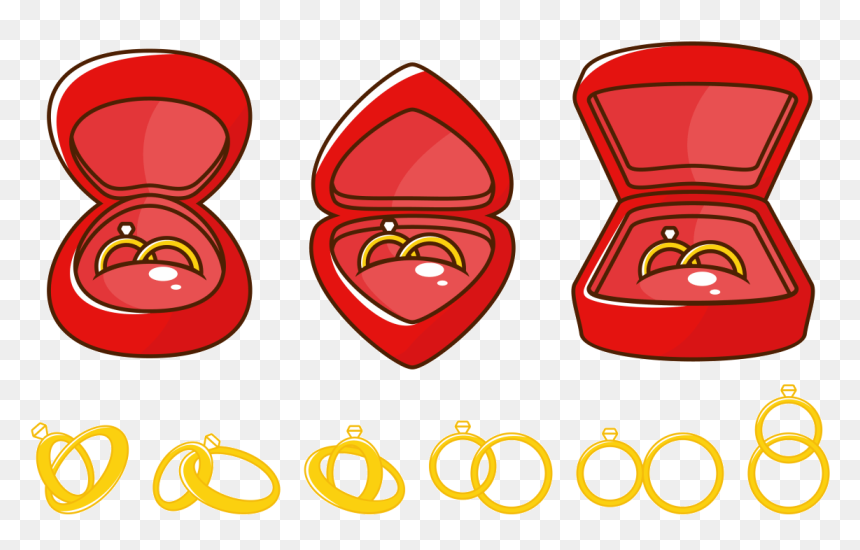 Vector Wedding Ring - Wedding Ring, HD Png Download - wedding vector graphics png