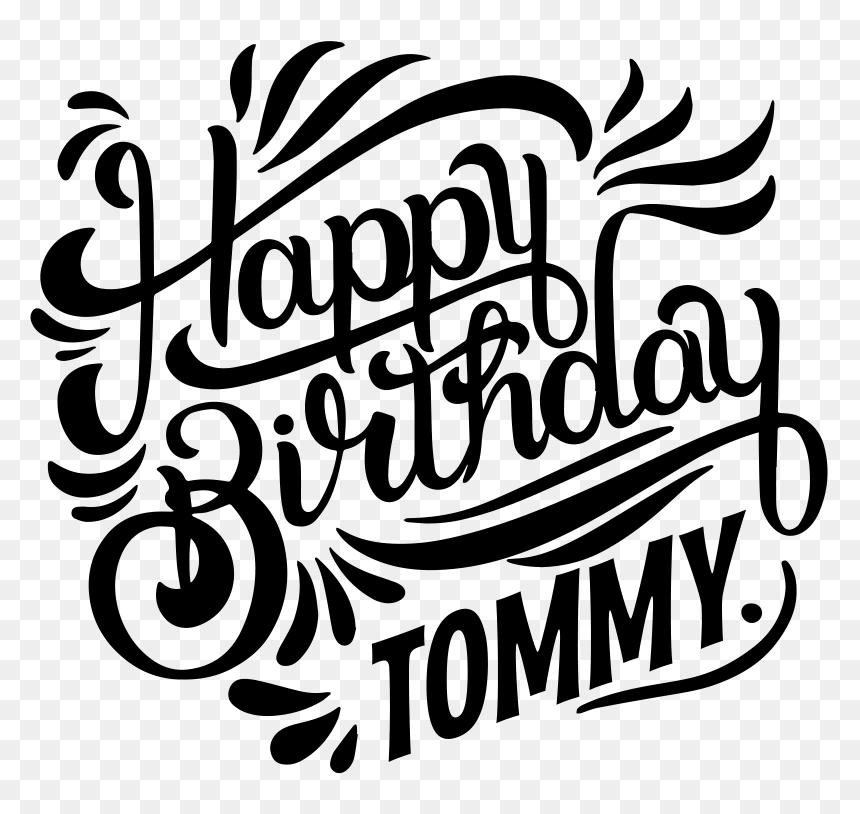 Calligraphy, HD Png Download - happy birthday logo design png