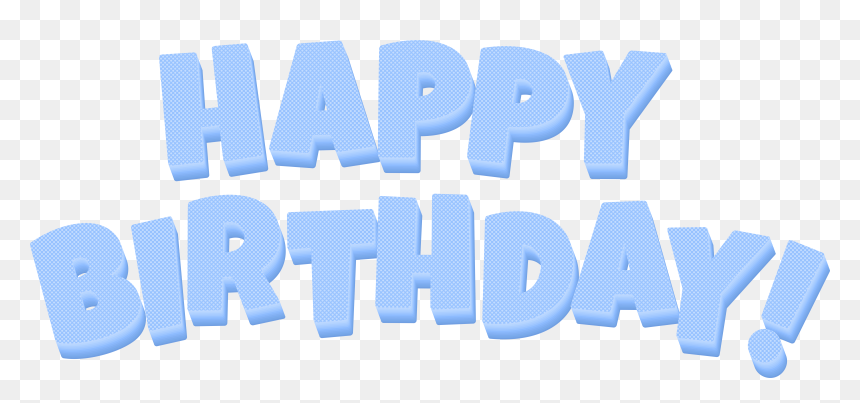 Happy Birthday Text Png Blue , Png Download - Happy Birthday Clipart Blue, Transparent Png - birthday text png
