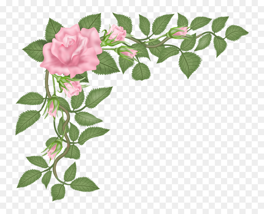 Transparent Rose Vector Png - Rose, Png Download - rose flower vector png
