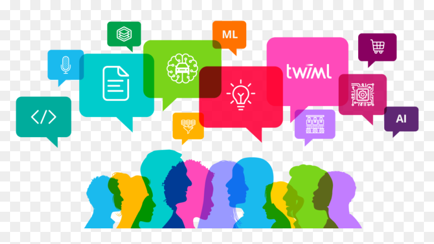 Speech Bubbles Colorful, HD Png Download - meetup png