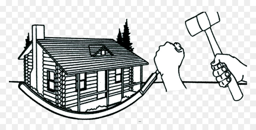 Log Cabin Construction Clipart, HD Png Download - cabin png