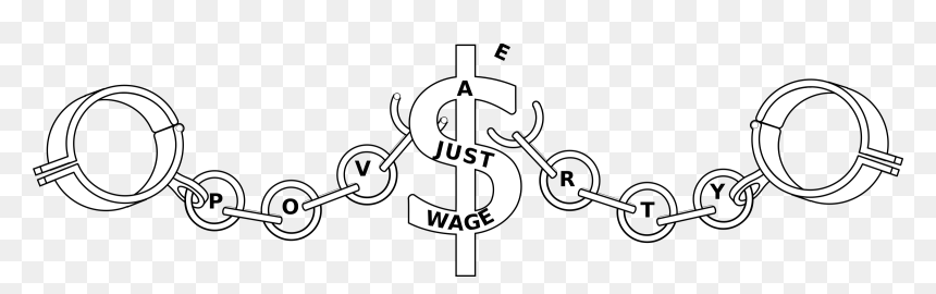 A Fair Wage Breaking Poverty Shackles Clip Arts - Clip Art, HD Png Download - shackles png