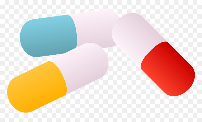 Hard Shelled Antibiotic Capsules Clipart - Pharmacy, HD Png Download - capsules png