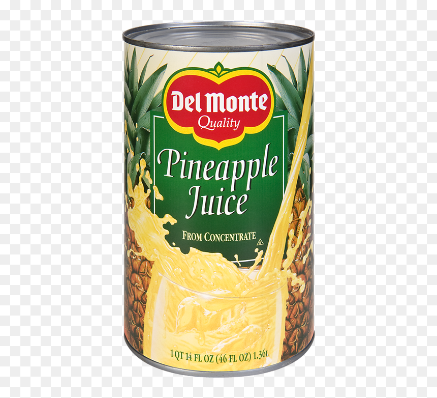 Buy Del Monte® Pineapple Juice - Del Monte Pineapple Juice 46 Oz, HD Png Download - pineapple juice png