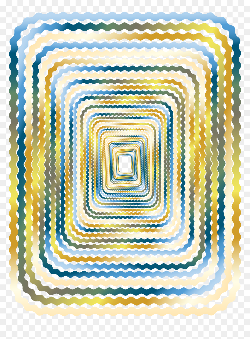 Prismatic Wave Border Perspective 2 No Background Clip - Portable Network Graphics, HD Png Download - wave background png