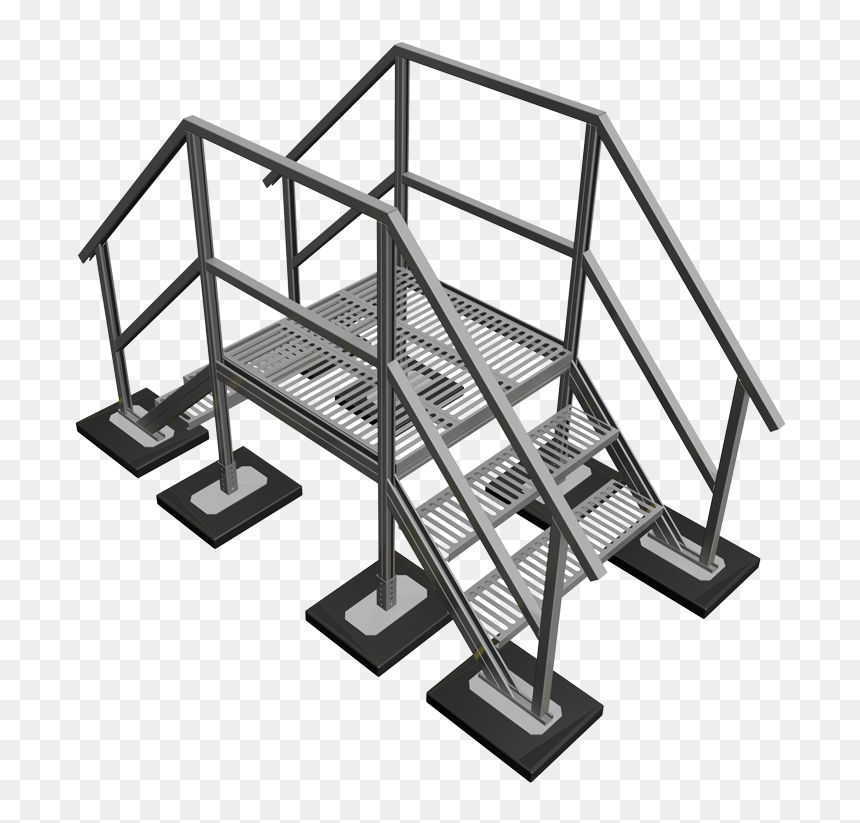Crossover Stair, HD Png Download - rooftop png