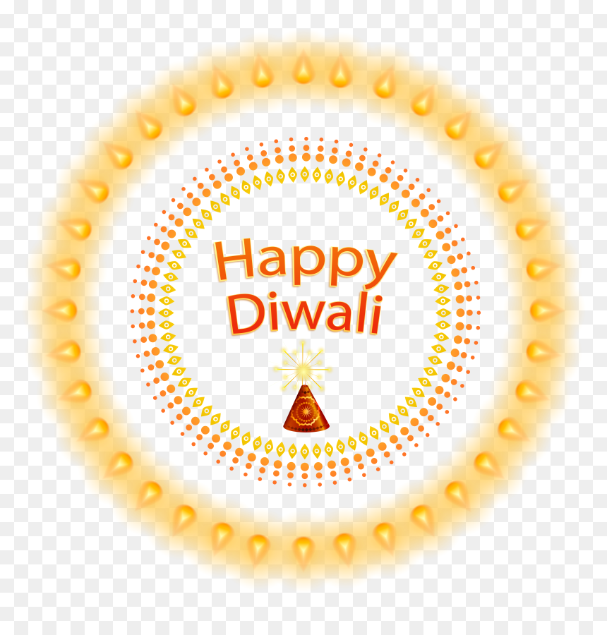 Transparent Decoration Diwali - Halftone Circle, HD Png Download - diwali lamps png