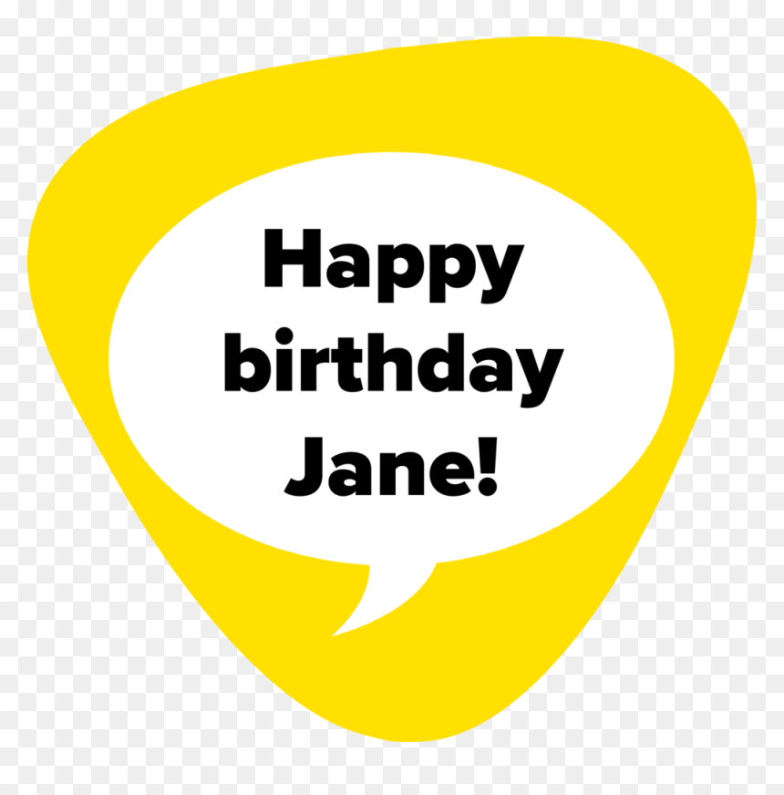 Birthday Gift Text Message Img - Circle, HD Png Download - birthday text png