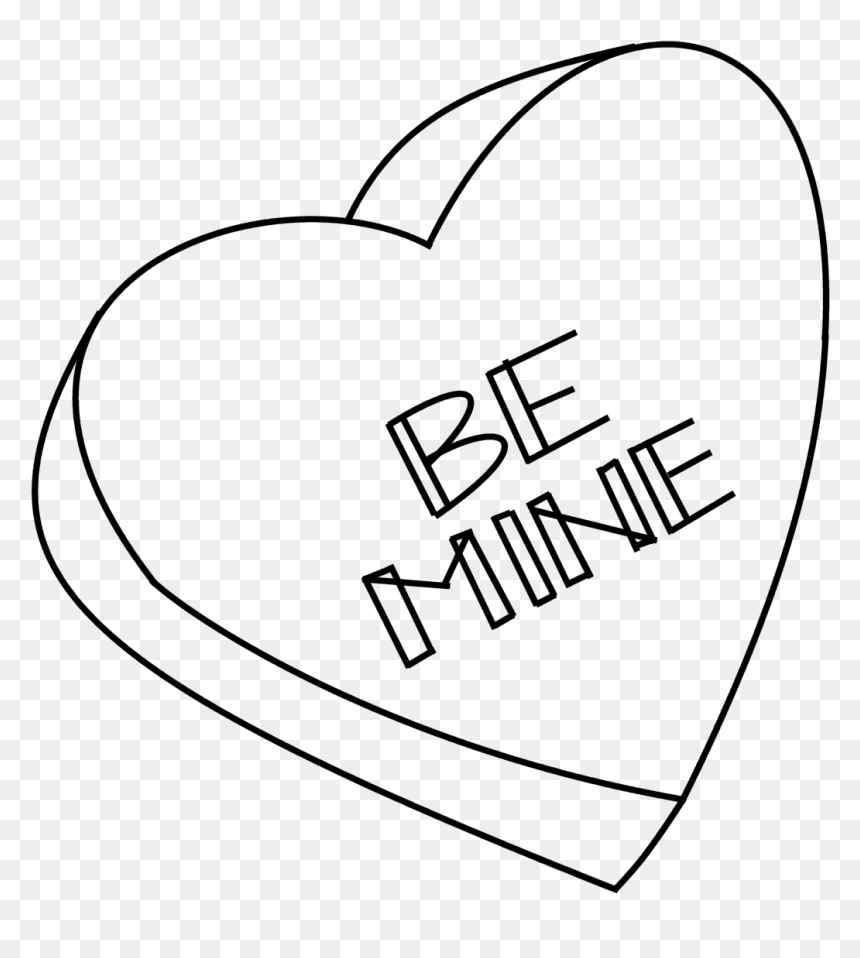 Line Art, HD Png Download - scribble heart png