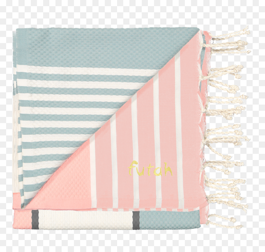 Futah Peniche Beach Towel Blush & Jade - Construction Paper, HD Png Download - beach towel png