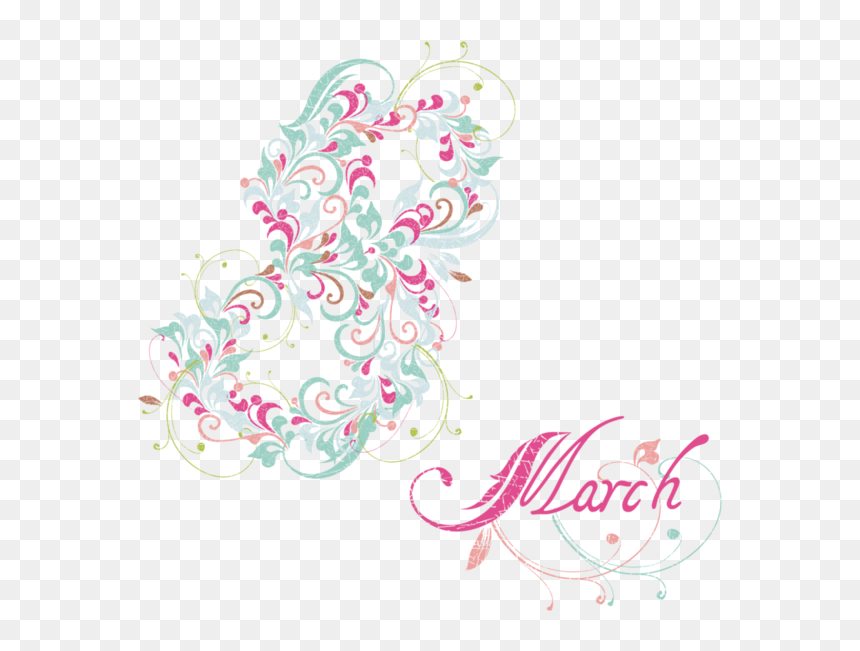 8 March International Women"s Day Png , Png Download - Png Image Png 8 Março, Transparent Png - women's day png