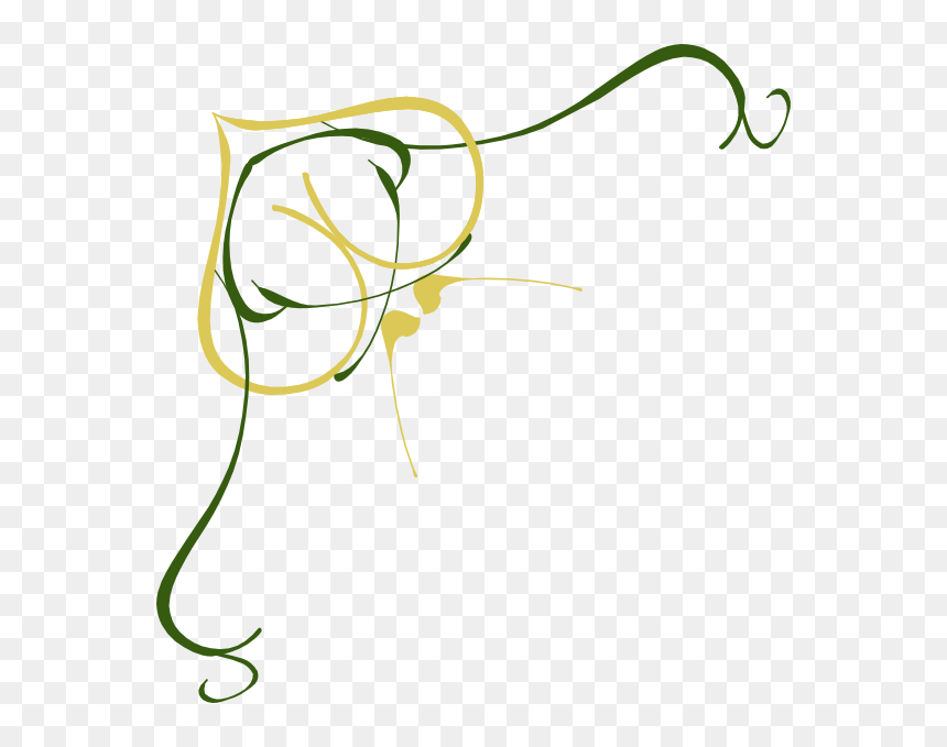 How To Set Use Gold And Green Love Birds Svg Vector - Green And Gold Corner Clipart, HD Png Download - love birds vector png
