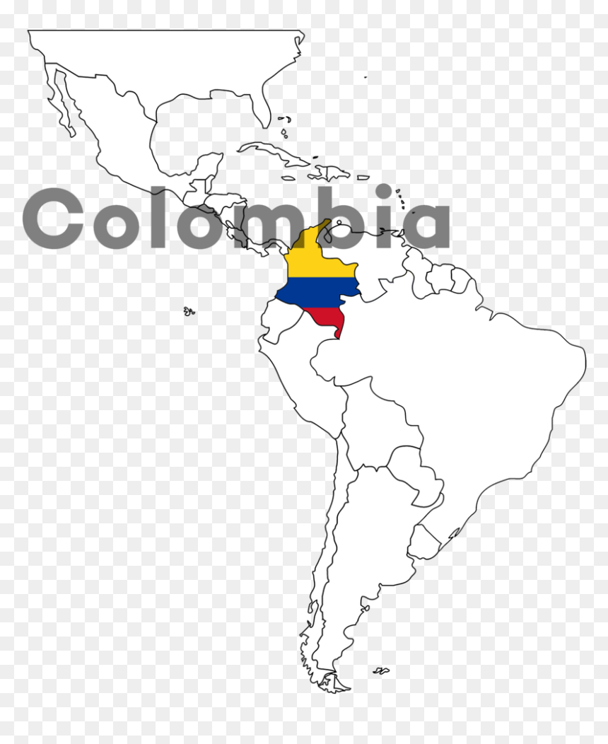 Colombia - Transparent World Globe Vector, HD Png Download - colombia png