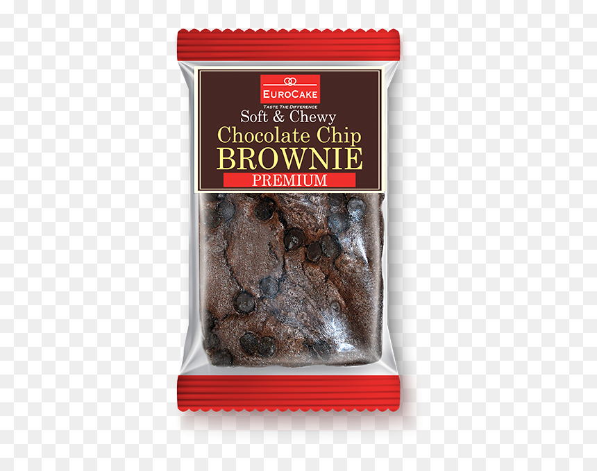 Premium Chocolate Chip Brownie - Eurocake Chocolate Chip Brownie, HD Png Download - brownies png